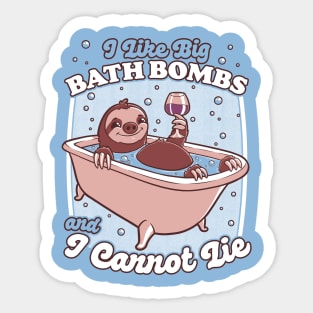 Relax Sloth Bubble Bathtub - Cute Pet Gift Sticker